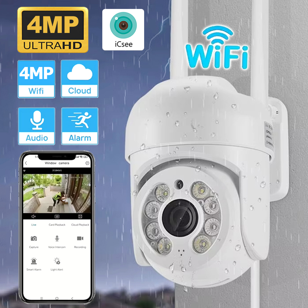 Smart Home Cctv Camera - Caméra de sécurité sans fil PTZ
