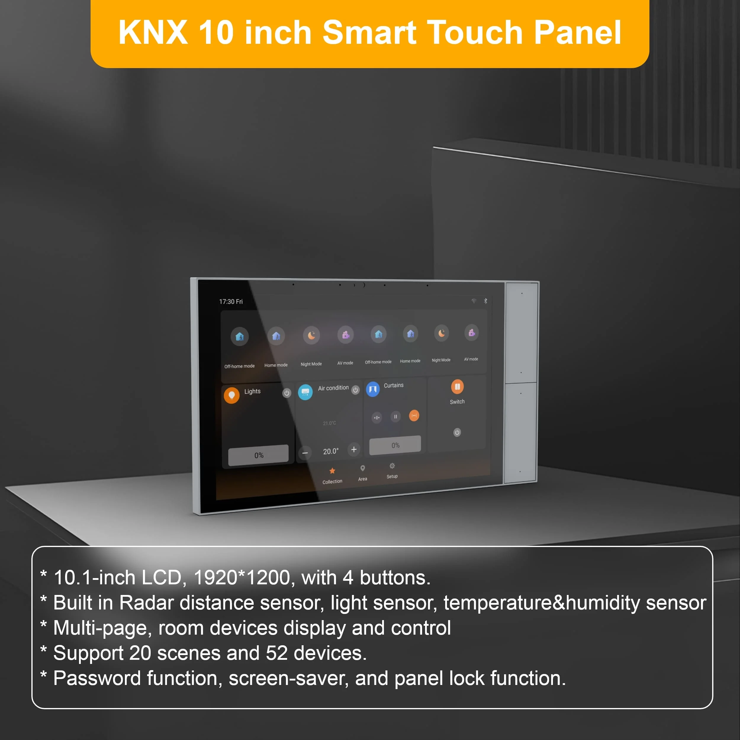 Smart Home Knx - Panneau tactile intelligent 2026 pour système