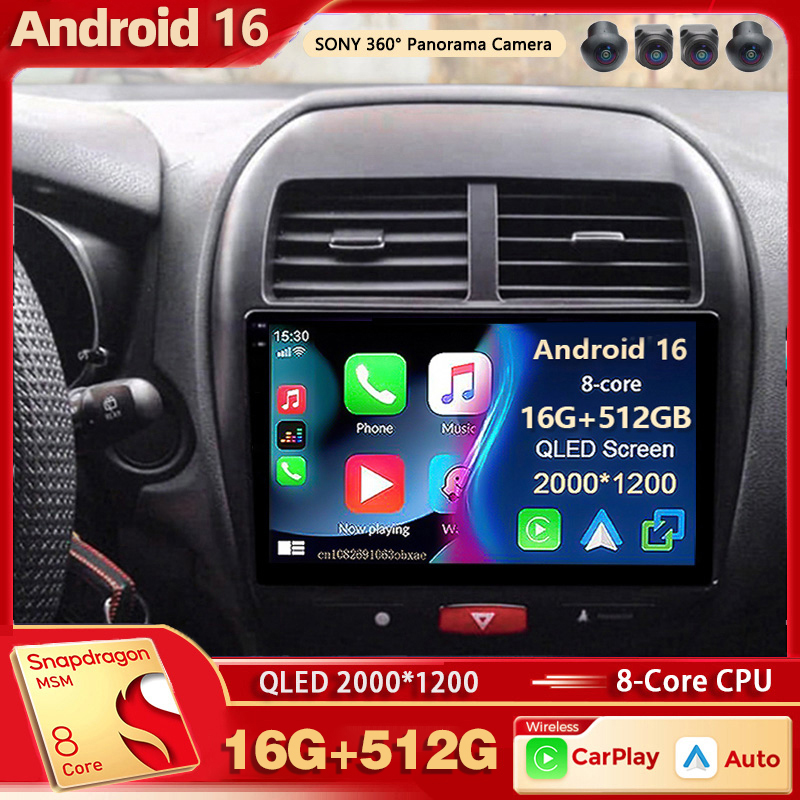 Smart Home Orvibo - Autoradio multimédia Android 16 pour Mitsubishi
