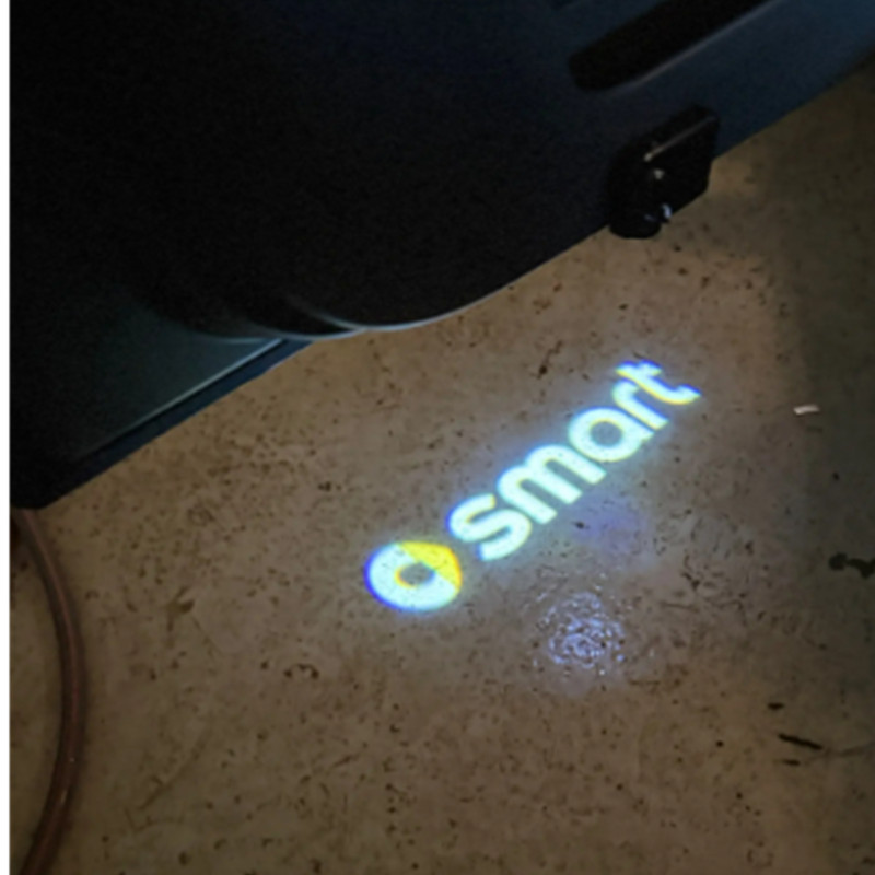 Smart Home Logo - Projecteur d'emblème de porte de voiture,