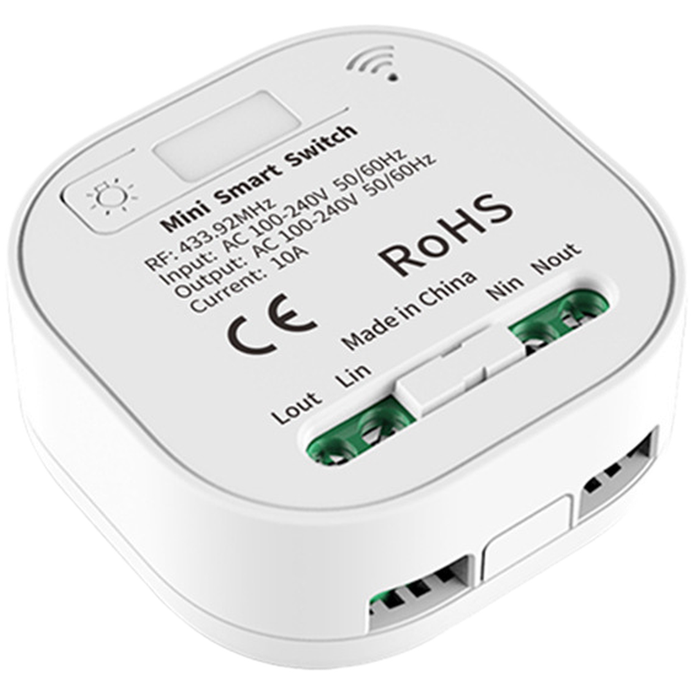 Smart Home Lighting Control - Interrupteur télécommandé sans fil RF433 auto-alimenté,