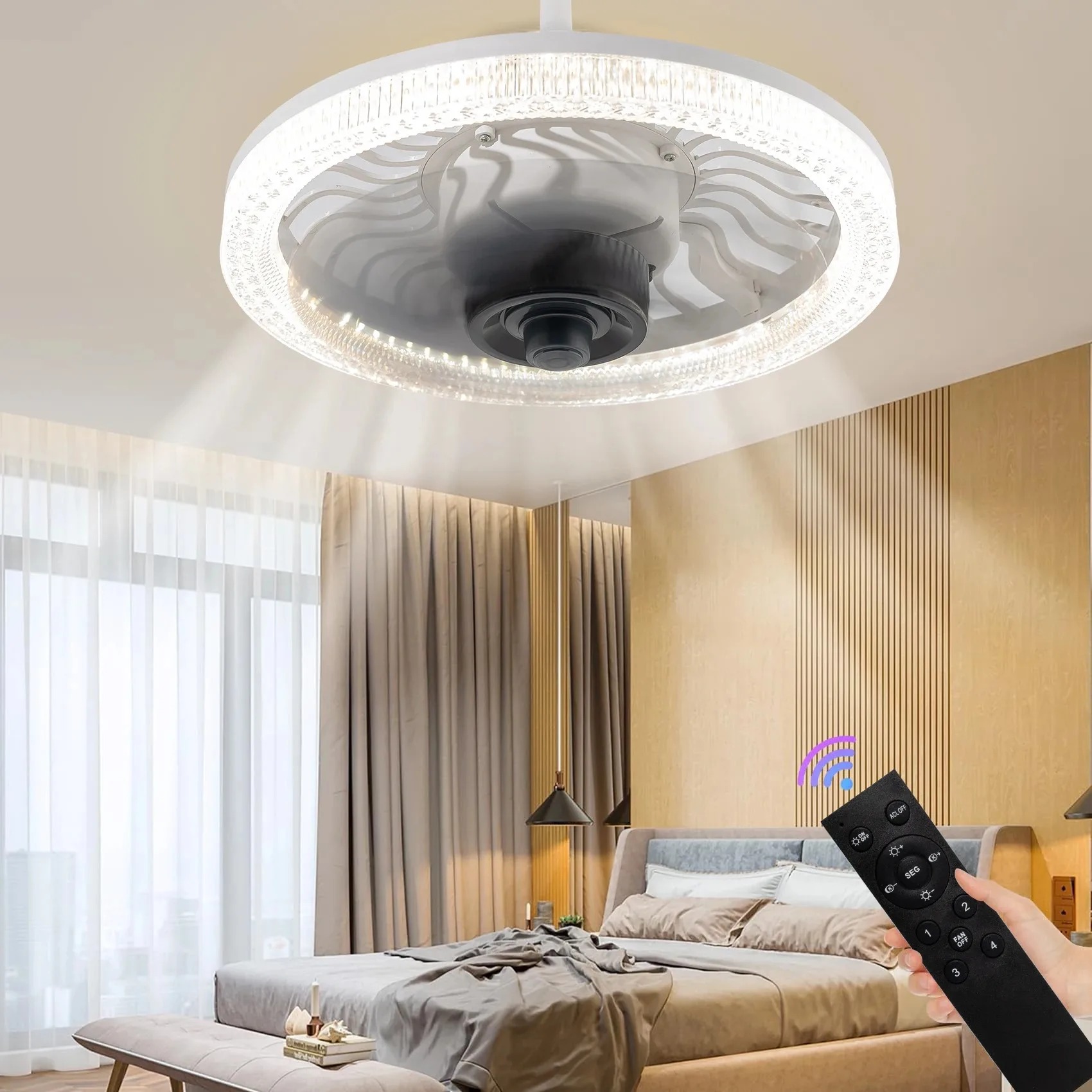 Smart Bulb - Lampe de ventilateur de plafond LED