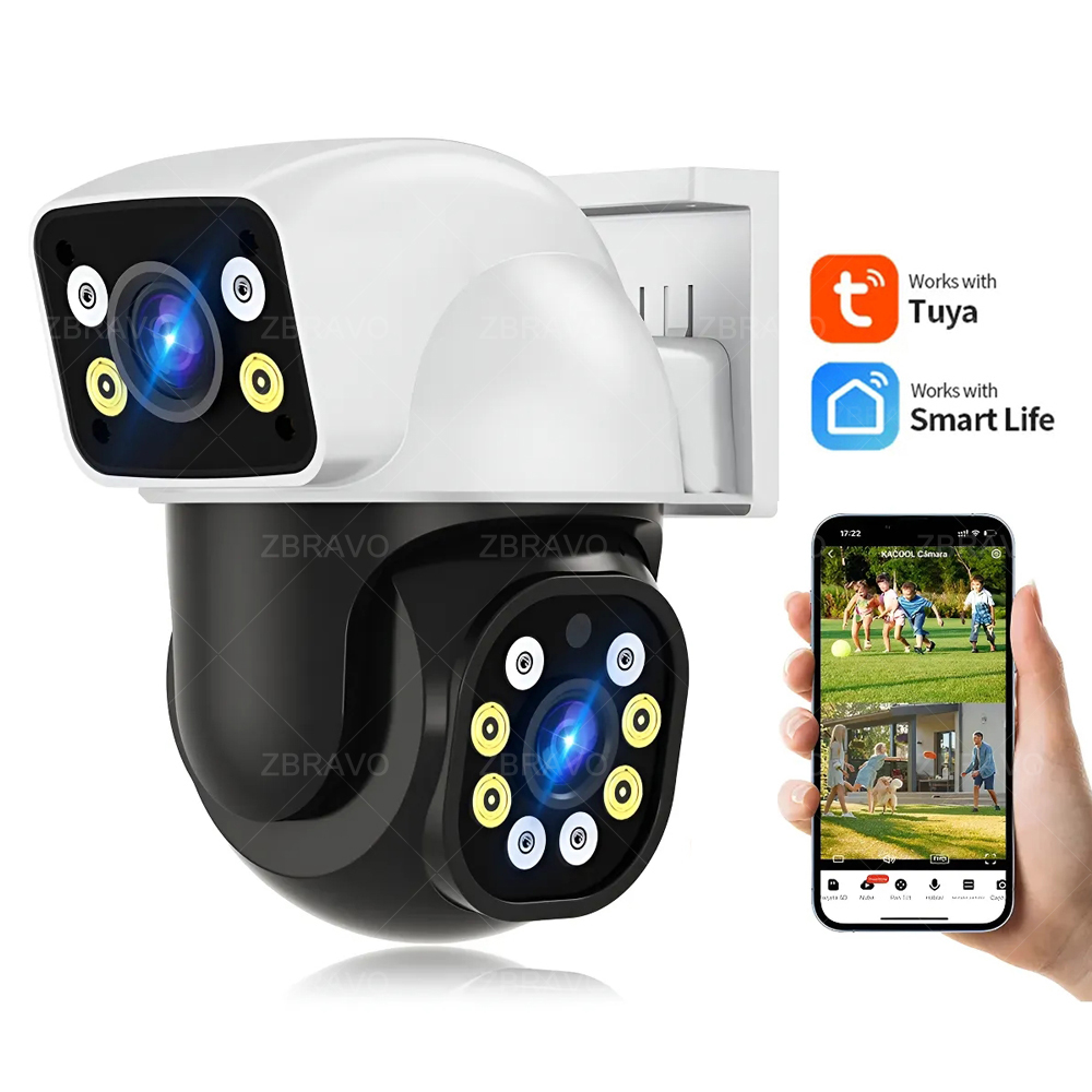 Smart Home Network - Caméra extérieure WiFi Smartlife 8MP Tuya,