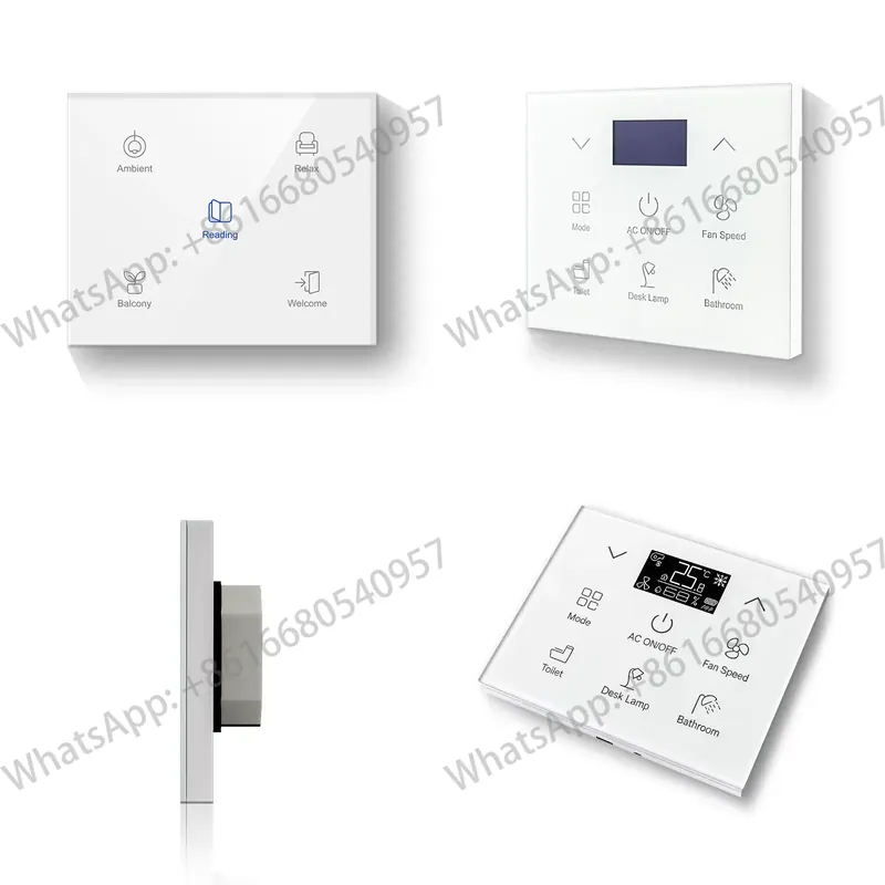 Smart Home Knx - Panneau d'interrupteur intelligent tactile KNX, installation