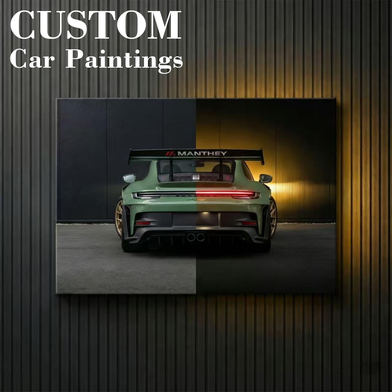 Smart Home Poster - Lumières LED néon pour voiture, personnalisables,