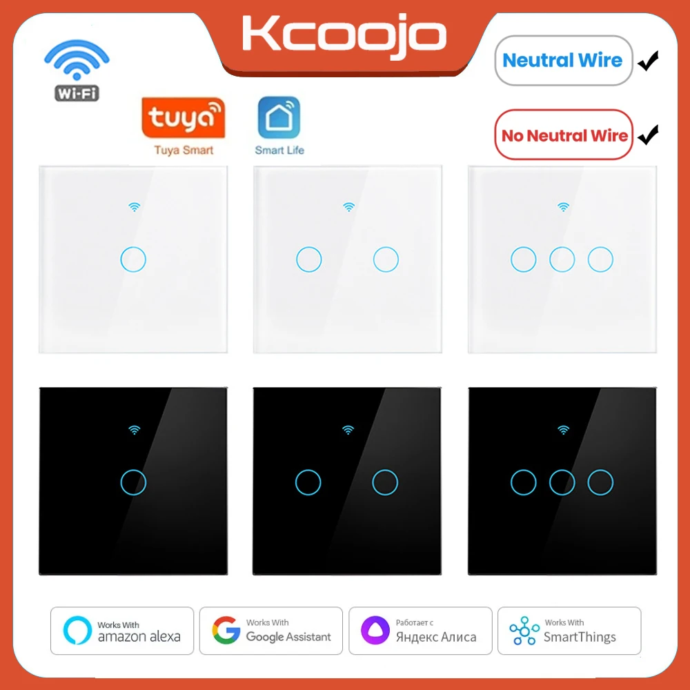 Smart Home Yale - Tuya Wifi EU commutateurs intelligents 1/2/3/4