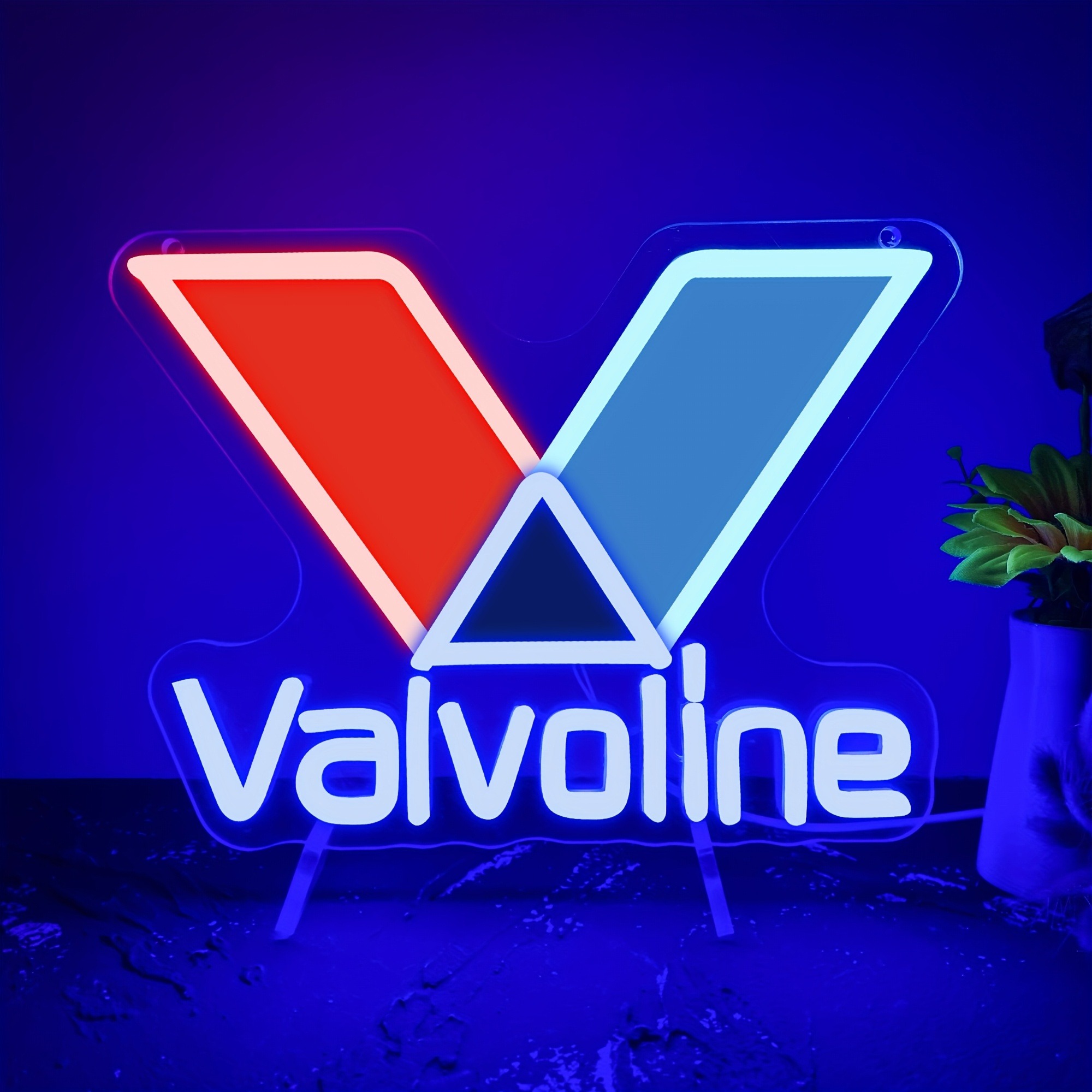 Smart Home Poster - Valvoline – panneau néon pour huile