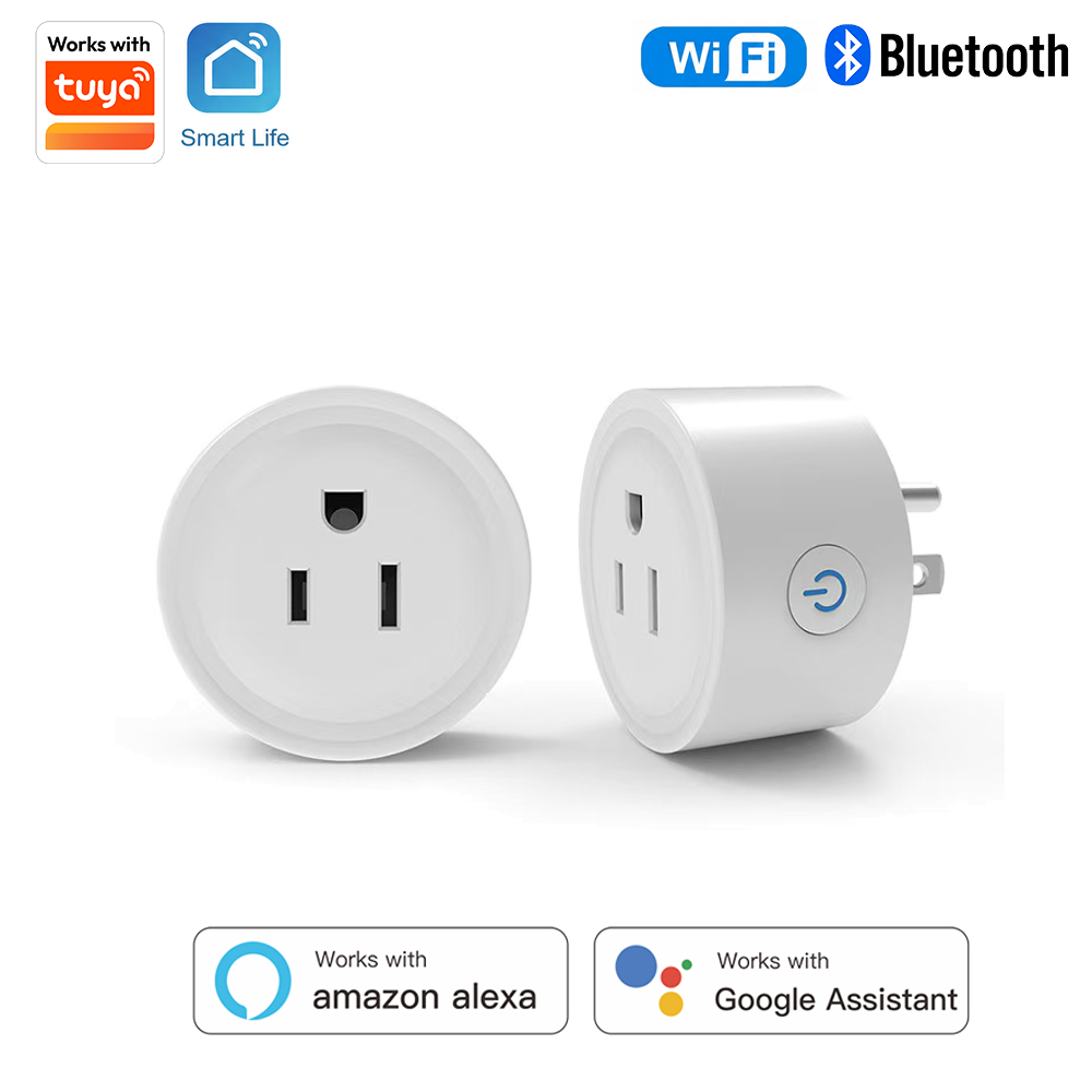 Smart Home For Living - Prise intelligente ronde Tuya US-Spec 10A