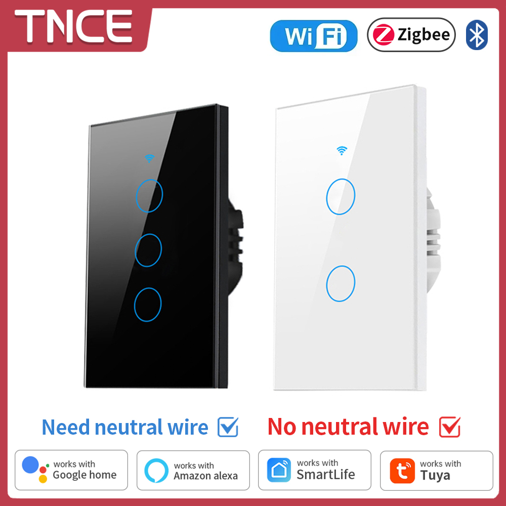 Smart Home Yale - TNCE Tuya WiFi/Zigbee interrupteur d'éclairage intelligent,