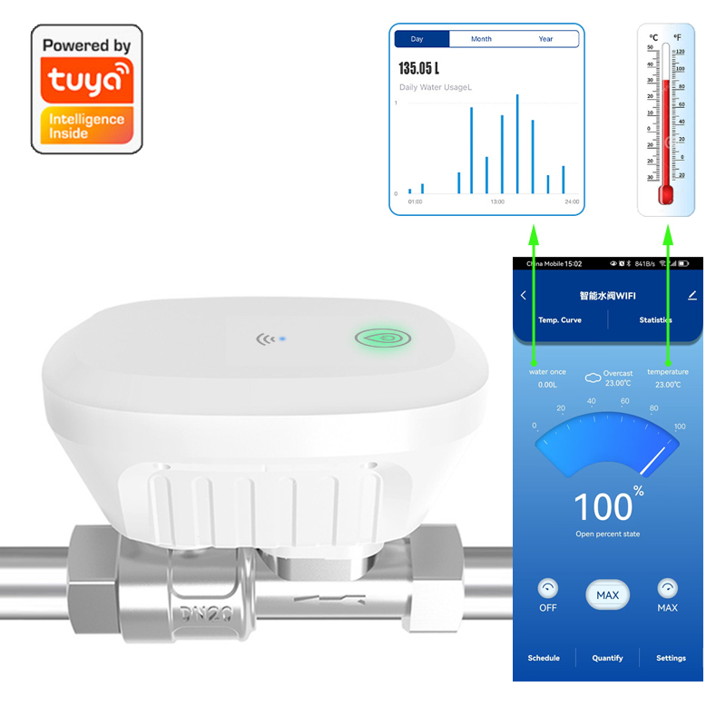 Smart Home Yale - Tuya – vanne d'eau intelligente WiFi,