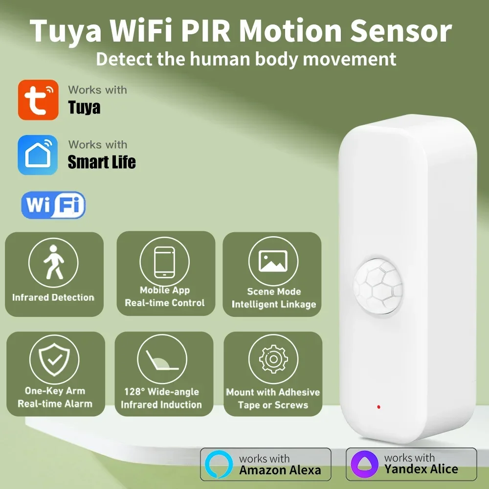 Smart Home Yale - Tuya-Capteur de mouvement PIR pour la