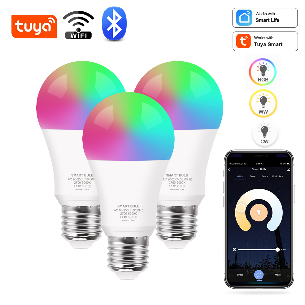 Smart Bulb - Tuya Wifi/Bluetooth ampoule intelligente Alexa lampe