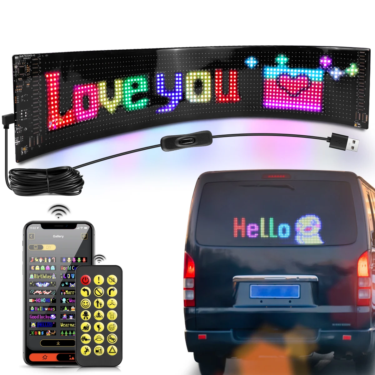 Camion voiture diable oeil LED - Smart Home Logo avis et prix