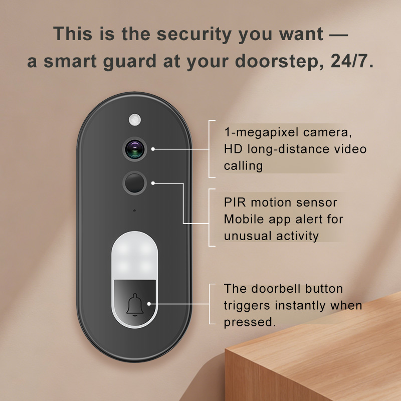 Sonnette vidéo sans fil WiFi T - Smart Home Cctv Camera avis et prix