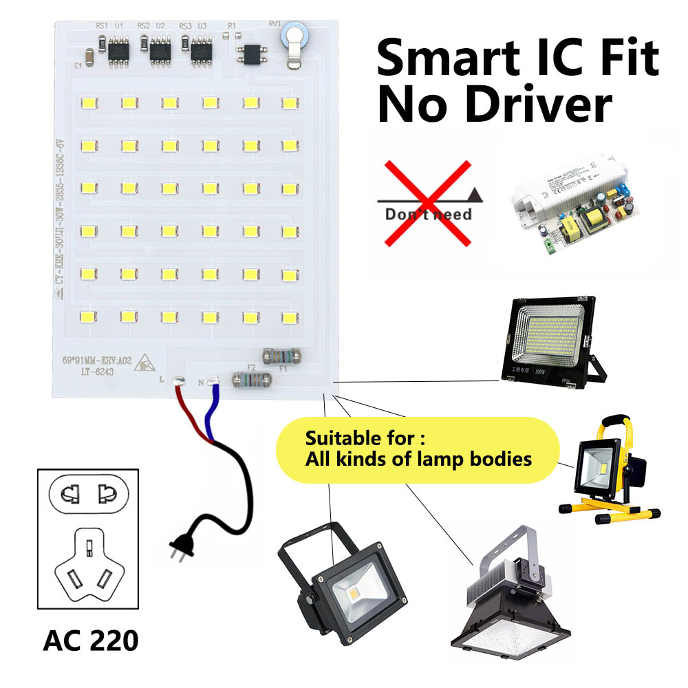 Puce LED COB 10W 20W 30W 50W 1 - Smart Bulb avis et prix