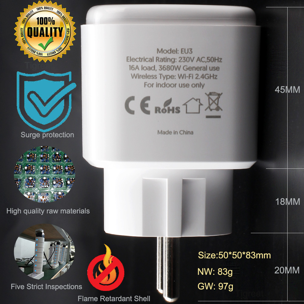Tigreat wifi Smart plug UE, Fr - Smart Home Mod avis et prix