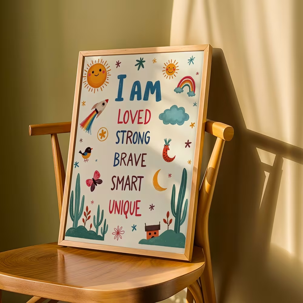Art mural coloré « I Am Loved  - Smart Home Poster avis et prix