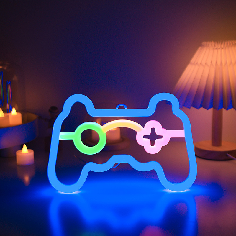 Enseigne néon LED pour manette - Smart Home Poster avis et prix