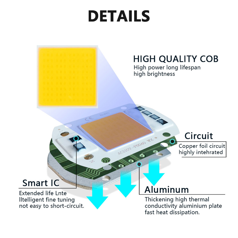 Perle de puce LED COB, 3000K,  - Smart Bulb avis et prix