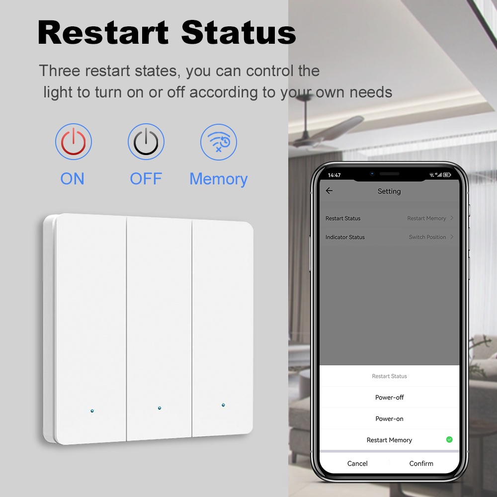 Interrupteur mural intelligent - Smart Home Lighting Control avis et prix