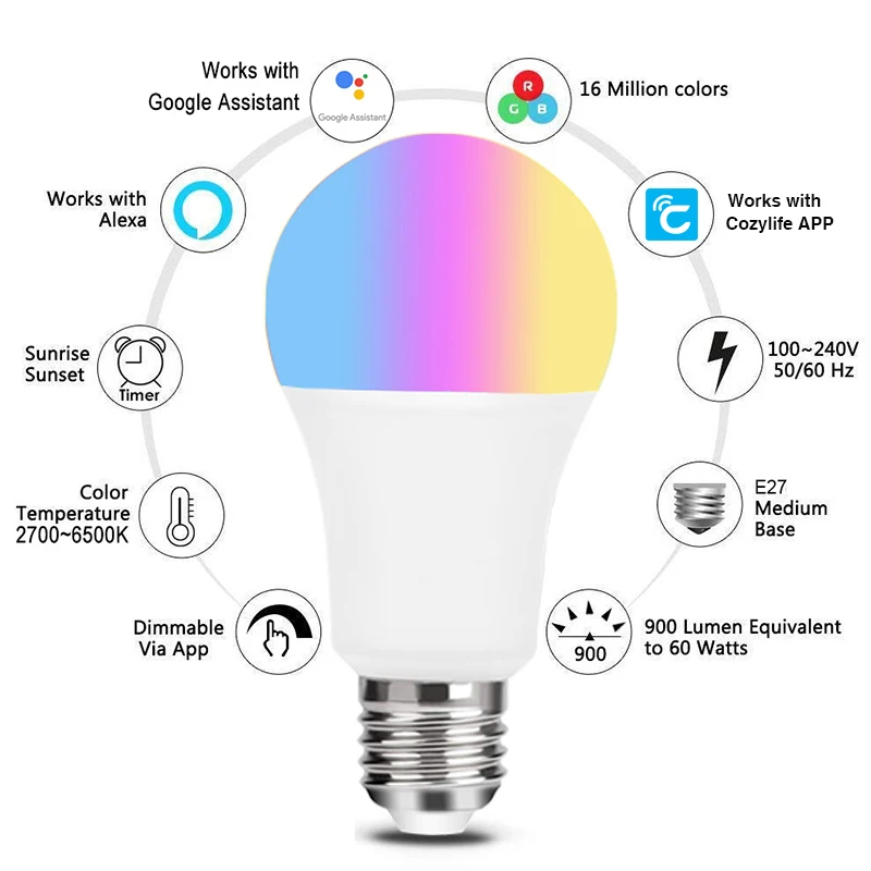 9W WiFi Homekit lampe E27 LED  - Smart Home Orvibo avis et prix