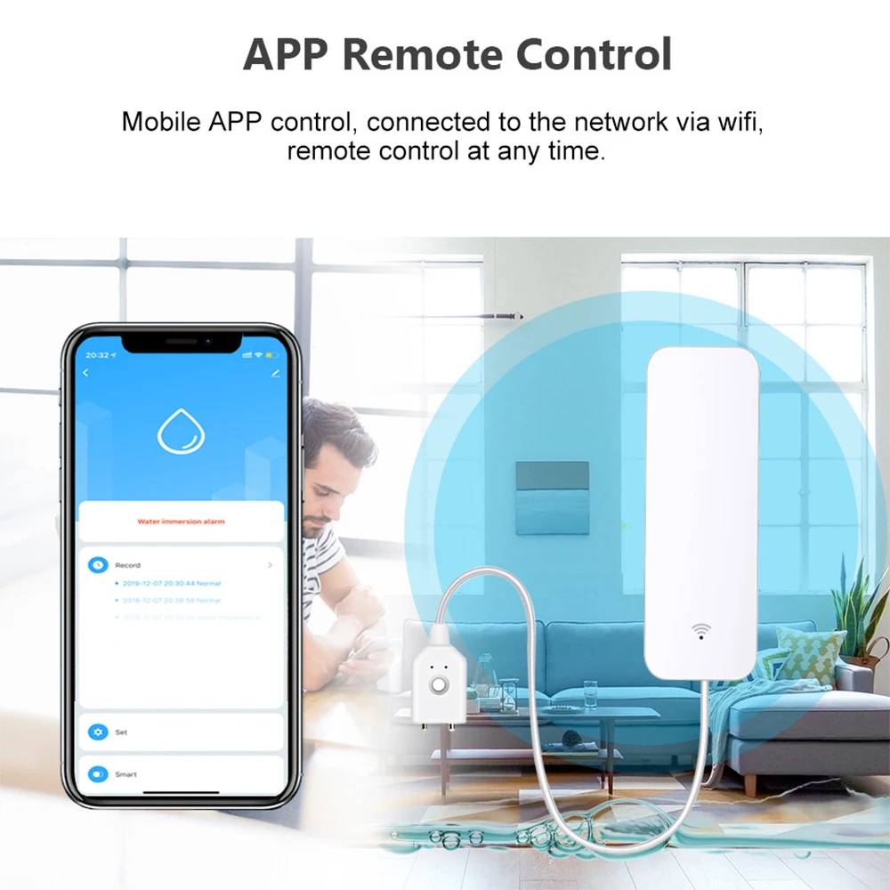 Tuya WiFi Zigbee capteur d'eau - Smart Home Network avis et prix