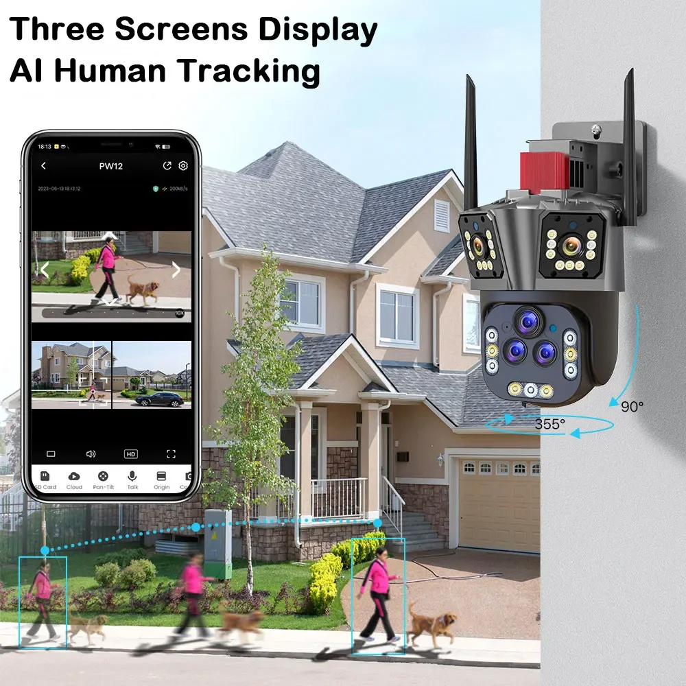 Ultra 20MP 10K WIFI PTZ contrô - Smart Home Cctv Camera avis et prix