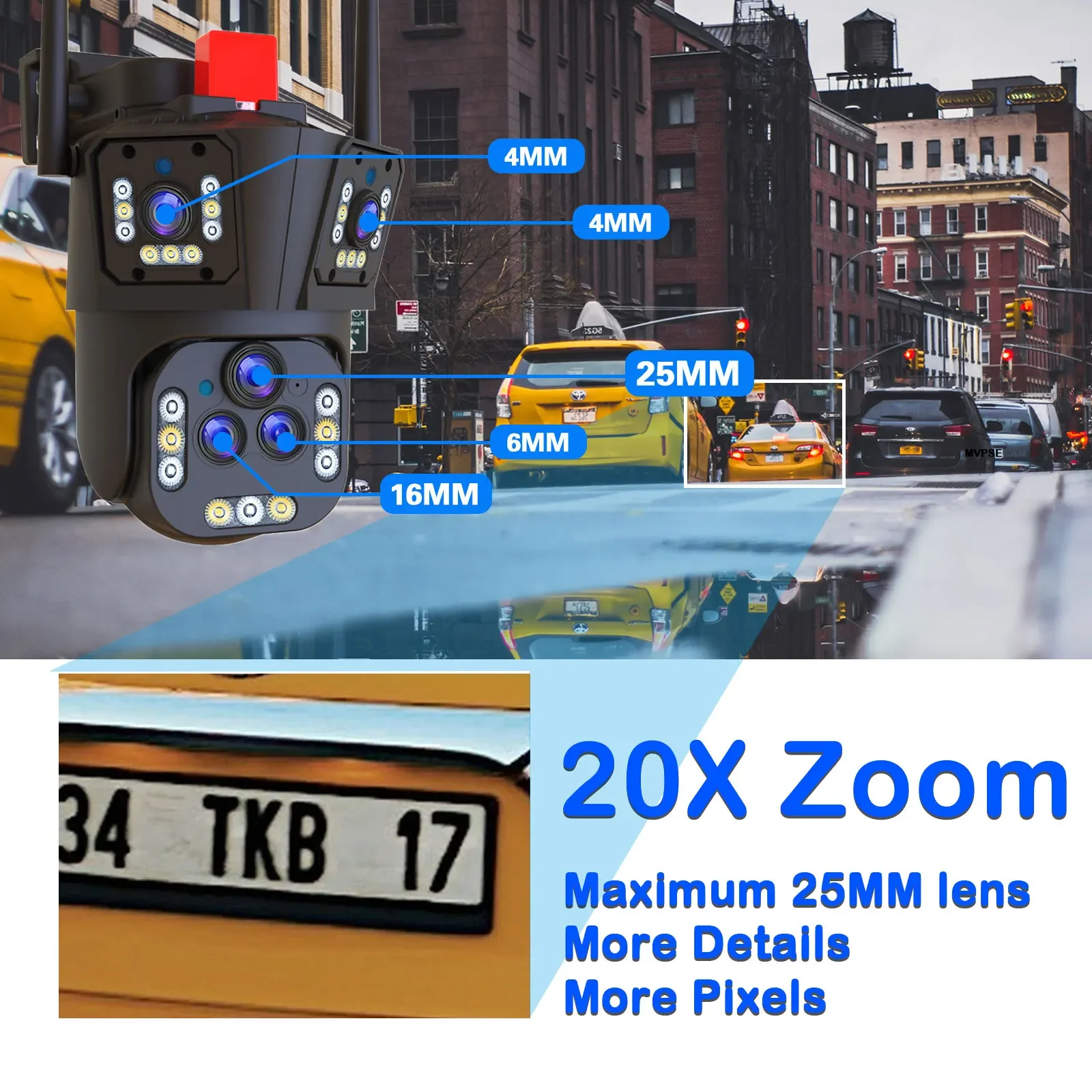 Ultra 20MP 10K WIFI PTZ contrô - Smart Home Cctv Camera avis et prix