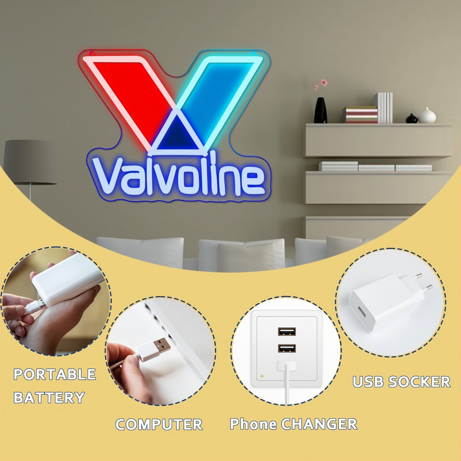Valvoline – panneau néon pour  - Smart Home Poster avis et prix