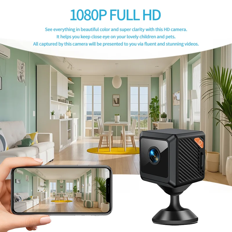 W02 1080P mini protection de s - Smart Home Cctv Camera avis et prix