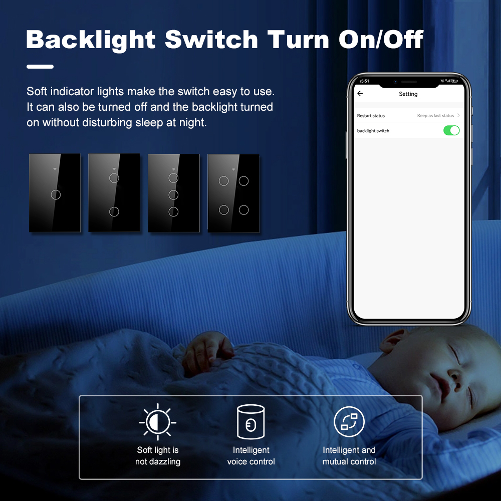 Interrupteur mural tactile int - Smart Home Design avis et prix
