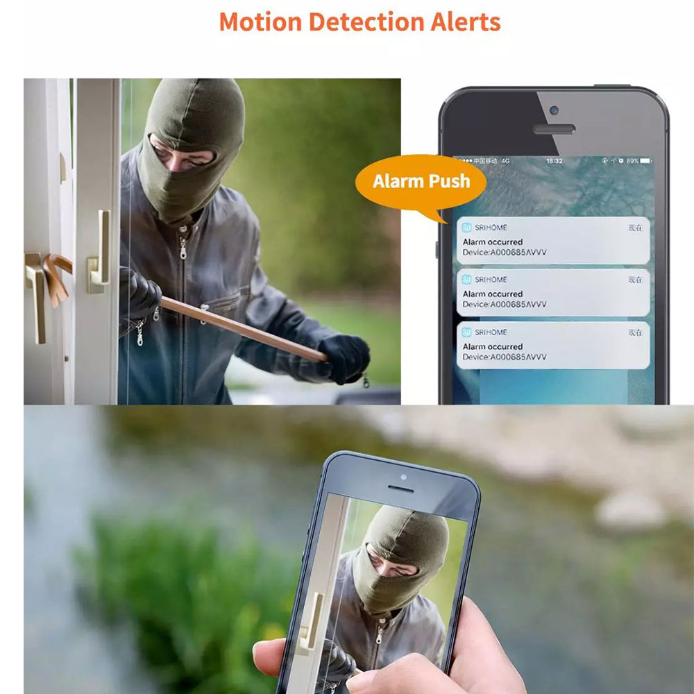 Srihome SH029 Mini caméra IP W - Smart Home Cctv Camera avis et prix